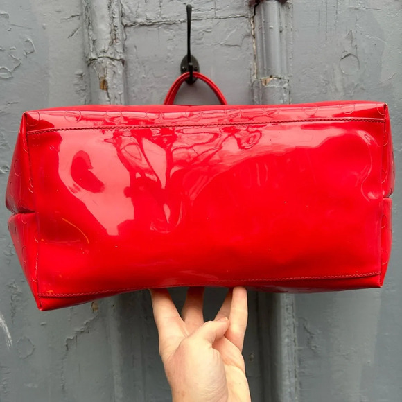 Kate Spade Sophie Camellia Chilli Red Street Tote, 18”x11”x5.5” - Picture 6 of 14